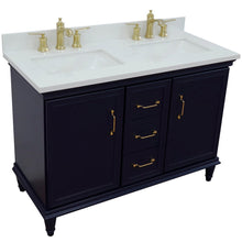 Load image into Gallery viewer, Bellaterra Forli 49&quot; Freestanding Double Vanity with Counter Top and Sink Blue Finish 400800-49D-BU