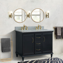 Load image into Gallery viewer, Bellaterra Forli Dark Gray 49&quot; Double Vanity, Gray Counter Top Oval Sink