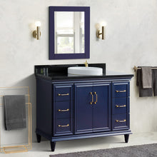 Load image into Gallery viewer, Bellaterra Shlomo - to Split 49&quot; Single Vanity w/ Counter Top and Sink Blue Finish 400800-49S-BU-BGRD