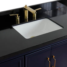Load image into Gallery viewer, Bellaterra Shlomo - to Split 49&quot; Single Vanity w/ Counter Top and Sink Blue Finish 400800-49S-BU-BGR
