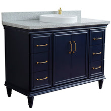 Load image into Gallery viewer, Bellaterra Shlomo - to Split 49&quot; Single Vanity w/ Counter Top and Sink Blue Finish 400800-49S-BU-GYRD