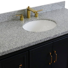 Load image into Gallery viewer, Bellaterra Shlomo - to Split 49&quot; Single Vanity w/ Counter Top and Sink Dark Gray Finish 400800-49S-DG-GYO