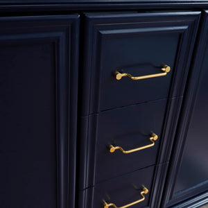 Bellaterra 60" Double Vanity - Cabinet Only 400800-60D, Blue, Handles
