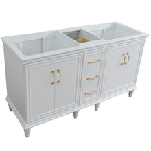 Load image into Gallery viewer, Bellaterra 60&quot; Double Vanity - Cabinet Only 400800-60D, White, Left side view