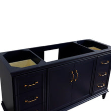 Load image into Gallery viewer, Bellaterra 60&quot; Single Vanity - Cabinet Only 400800-60S-BU-DG-WH, Blue, Top Front
