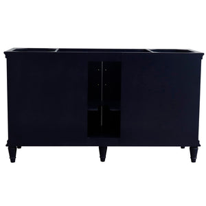 Bellaterra 60" Single Vanity - Cabinet Only 400800-60S-BU-DG-WH, Blue, Backside