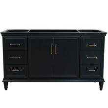 Load image into Gallery viewer, Bellaterra 60&quot; Single Vanity - Cabinet Only 400800-60S-BU-DG-WH, Dark Gray, Front