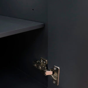 Bellaterra 60" Single Vanity - Cabinet Only 400800-60S-BU-DG-WH, Dark Gray, Inside