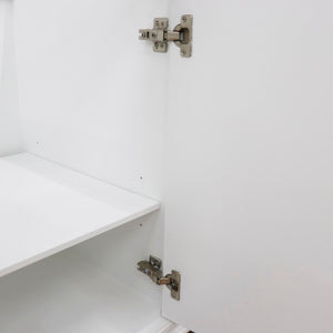 Bellaterra 60" Single Vanity - Cabinet Only 400800-60S-BU-DG-WH, White, Inside