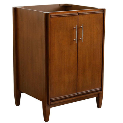 Bellaterra 400901-24-WA 24" Single Sink Vanity in Walnut Finish - Cabinet Only