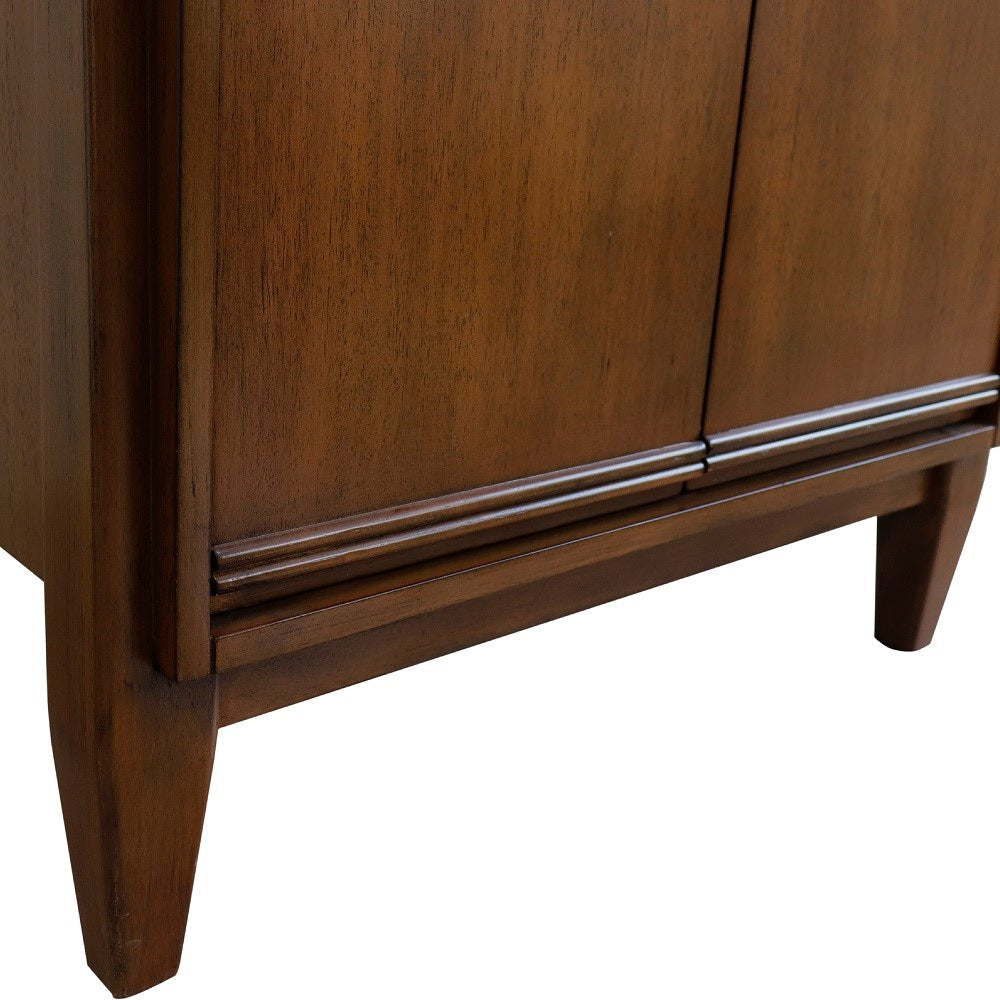 Bellaterra 400901-24-WA 24" Single Sink Vanity in Walnut Finish - Cabinet Only leg