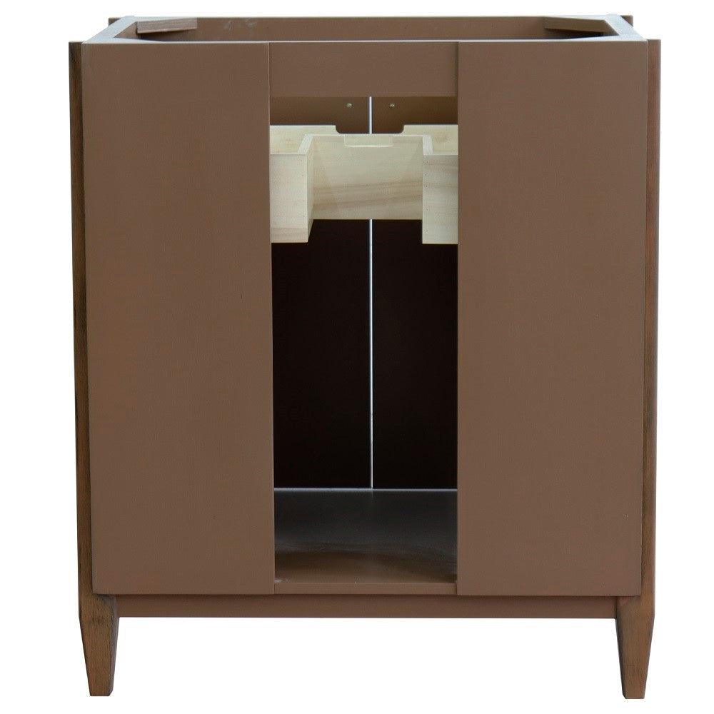 Bellaterra MCM 30" Single Sink Vanity, Walnut Finish Cabinet Only 400901-30-WA