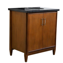 Load image into Gallery viewer, Bellaterra 400901-31-WA-BGO 31&quot; Single Sink Vanity in Walnut Finish with Counter Top and Sink Black Galaxy Granite