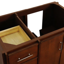 Load image into Gallery viewer, Bellaterra 400901-36L-WA 36&quot; Single Sink Vanity in Walnut Finish - Cabinet Only, Top Inside