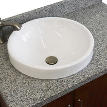 Load image into Gallery viewer, Bellaterra 37&quot; Single Vanity in Walnut Finish with Counter Top and Sink- Left Door/Left Sink 400901-37L-WA, Gray Granite / Round, Basin