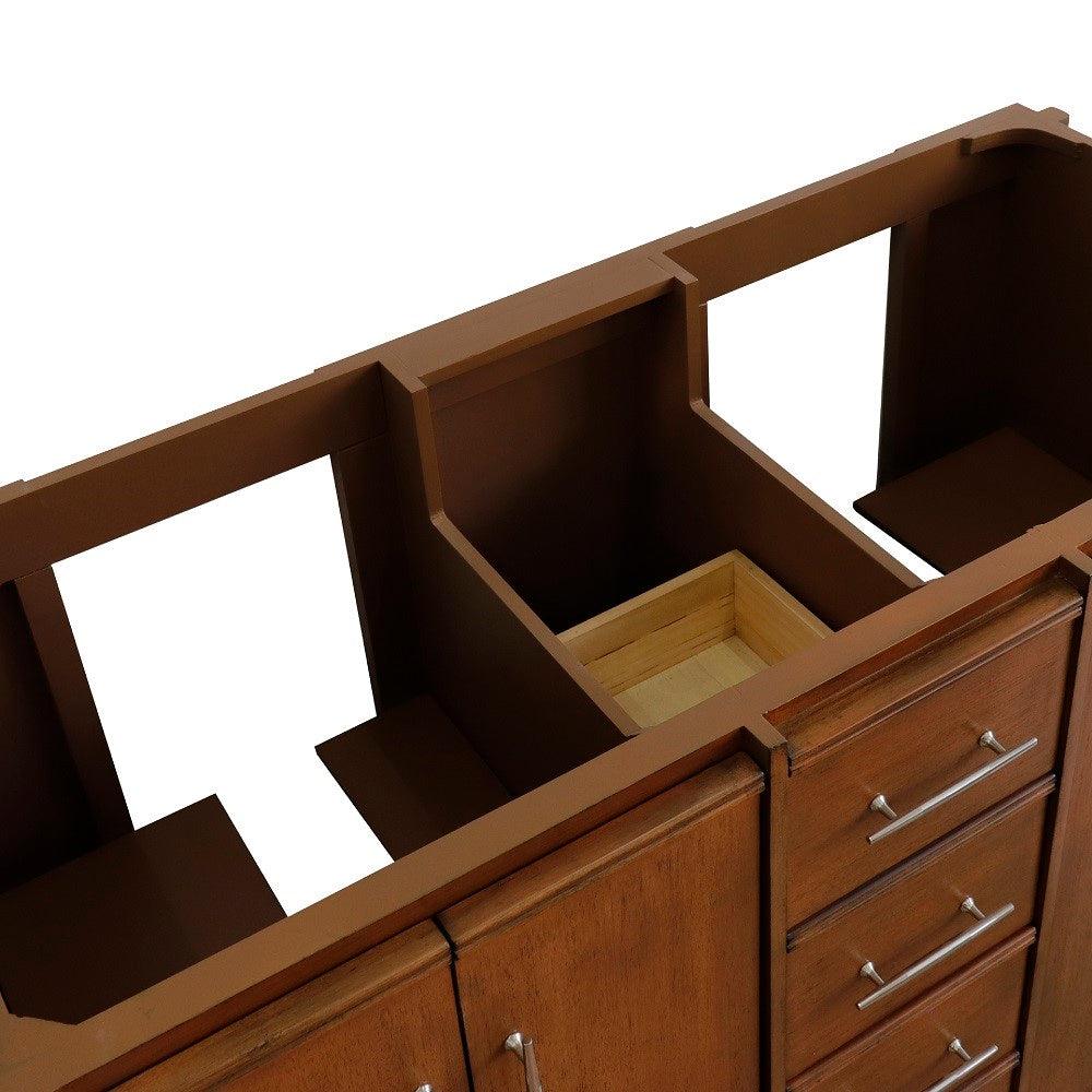 Bellaterra 48" Double Sink Vanity in Walnut Finish - Cabinet Only 400901-48D-WA, Inside