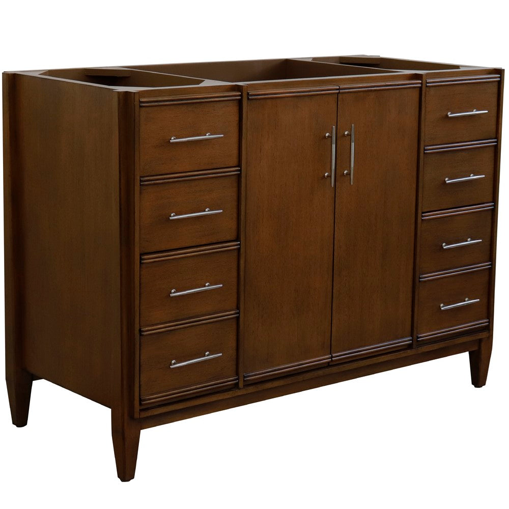 Bellaterra 48" Single Sink Vanity in Walnut Finish - Cabinet Only 400901-48S-WA, Sideview