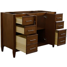 Load image into Gallery viewer, Bellaterra 48&quot; Single Sink Vanity in Walnut Finish - Cabinet Only 400901-48S-WA, Open Drawers