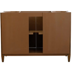 Bellaterra 48" Single Sink Vanity in Walnut Finish - Cabinet Only 400901-48S-WA, Backside
