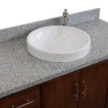 Load image into Gallery viewer, Bellaterra 49&quot; Single Sink Vanity in Walnut Finish with Counter Top and Sink 400901-49S-WA, Gray Granite / Round, Basin