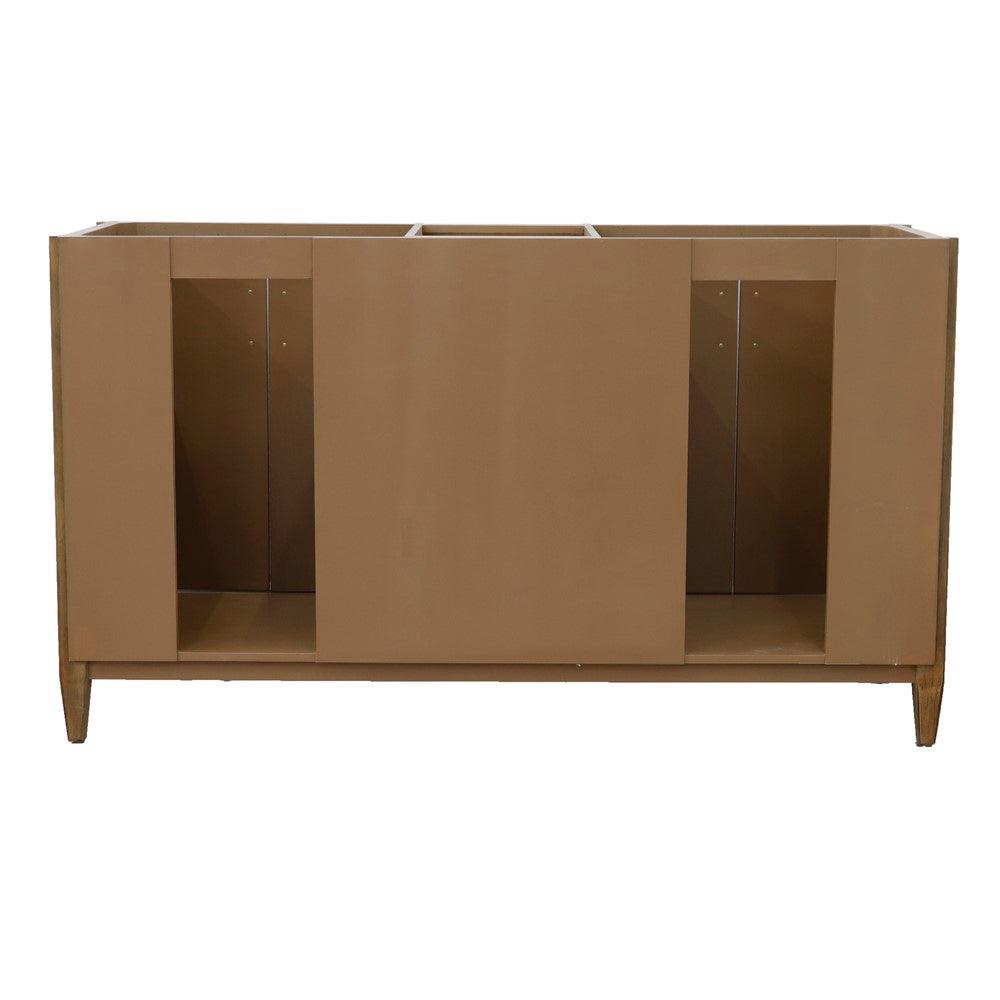  Bellaterra 60" Double Vanity in Walnut Finish - Cabinet Only 400901-60D-WA, Back