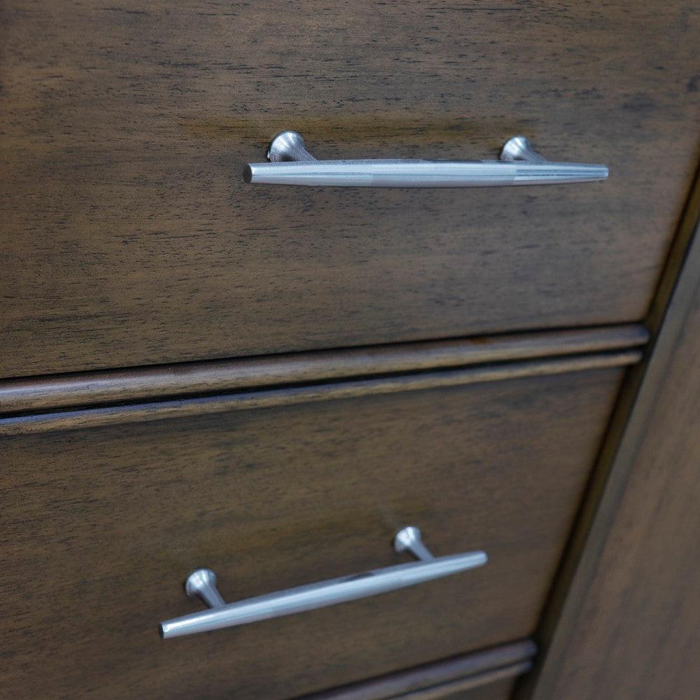 Bellaterra 60" Double Vanity in Walnut Finish - Cabinet Only 400901-60D-WA, Handles