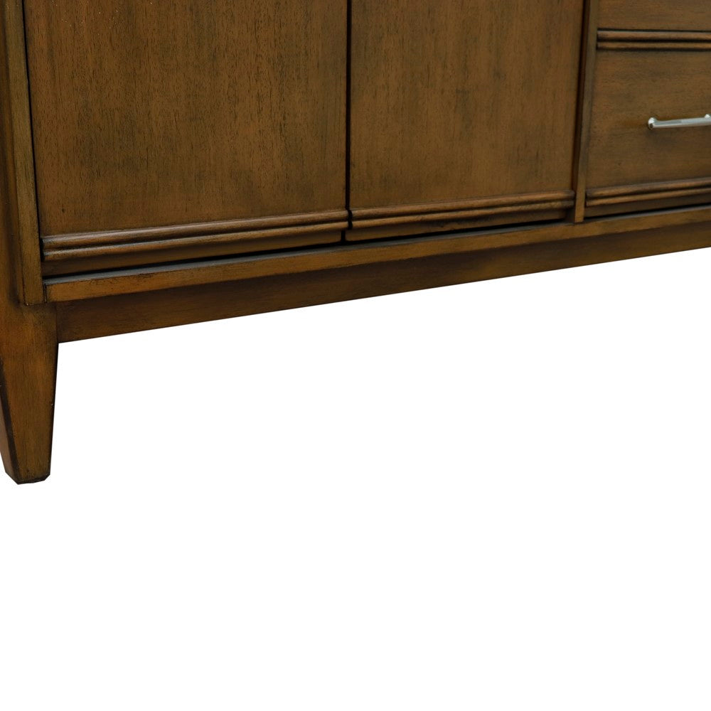  Bellaterra 60" Double Vanity in Walnut Finish - Cabinet Only 400901-60D-WA, Bottom