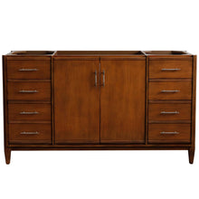 Load image into Gallery viewer, Bellaterra 60&quot; Single Sink Vanity in Walnut Finish - Cabinet Only 400901-60S-WA, Front