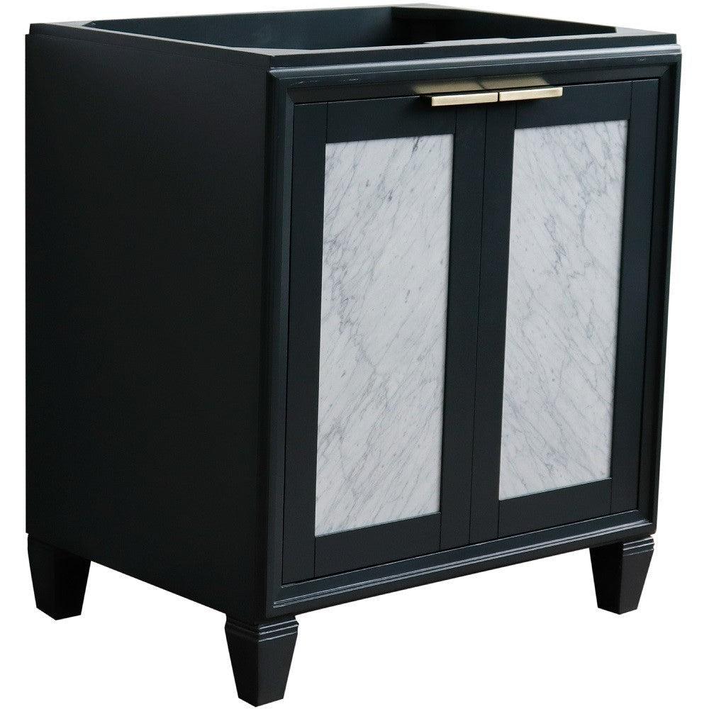 Bellaterra 30” Freestanding Single Sink Vanity Dark Gray Cabinet Only 400990-30-DG