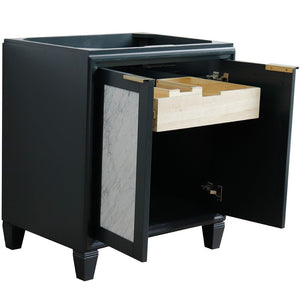 Bellaterra 30” Freestanding Single Sink Vanity Dark Gray Cabinet Only 400990-30-DG