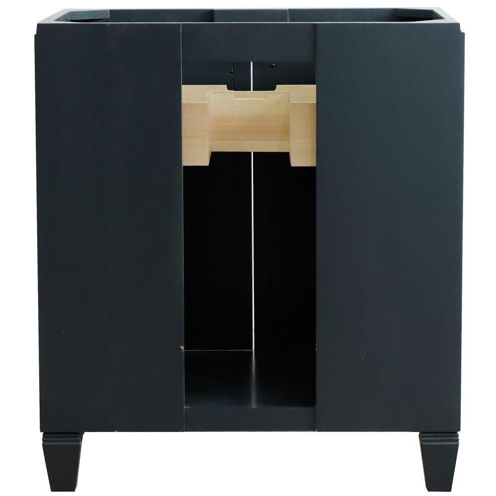 Bellaterra 30” Freestanding Single Sink Vanity Dark Gray Cabinet Only 400990-30-DG