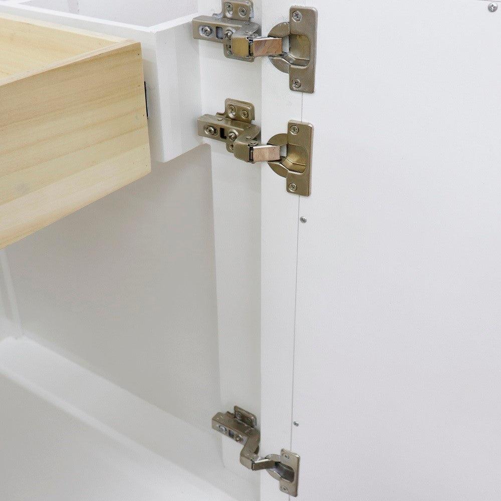 Bellaterra 30” Freestanding Single Sink Vanity White Cabinet Only 400990-30-WH