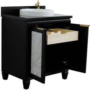 Bellaterra 31" Wood Single Vanity w/ Counter Top and Sink 400990-31-BL-BGRD