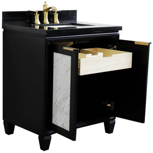 Bellaterra 31" Wood Single Vanity w/ Counter Top and Sink 400990-31-BL-BGR