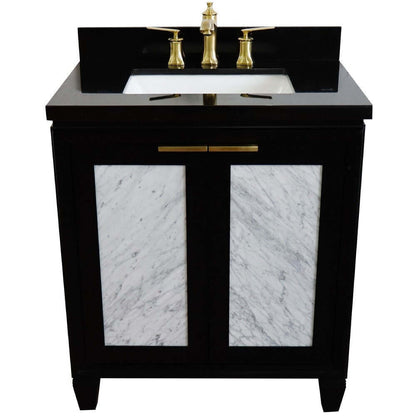 Bellaterra 31" Wood Single Vanity w/ Counter Top and Sink 400990-31-BL-BGR