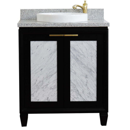 Bellaterra 31" Wood Single Vanity w/ Counter Top and Sink 400990-31-BL-GYRD