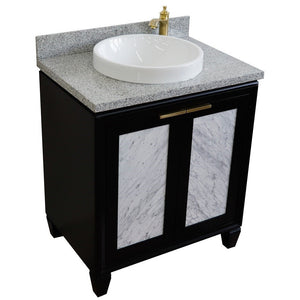Bellaterra 31" Wood Single Vanity w/ Counter Top and Sink 400990-31-BL-GYRD