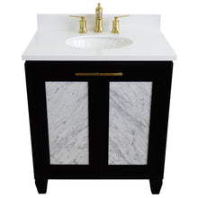 Load image into Gallery viewer, Bellaterra 31&quot; Wood Single Vanity w/ Counter Top and Sink 400990-31-BL-WEO