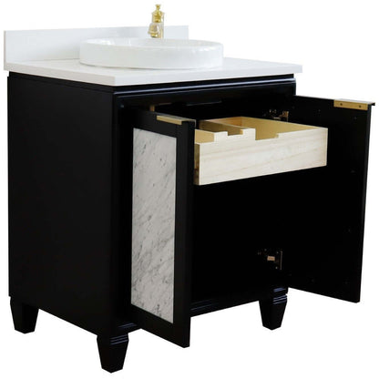 Bellaterra 31" Wood Single Vanity w/ Counter Top and Sink 400990-31-BL-WERD