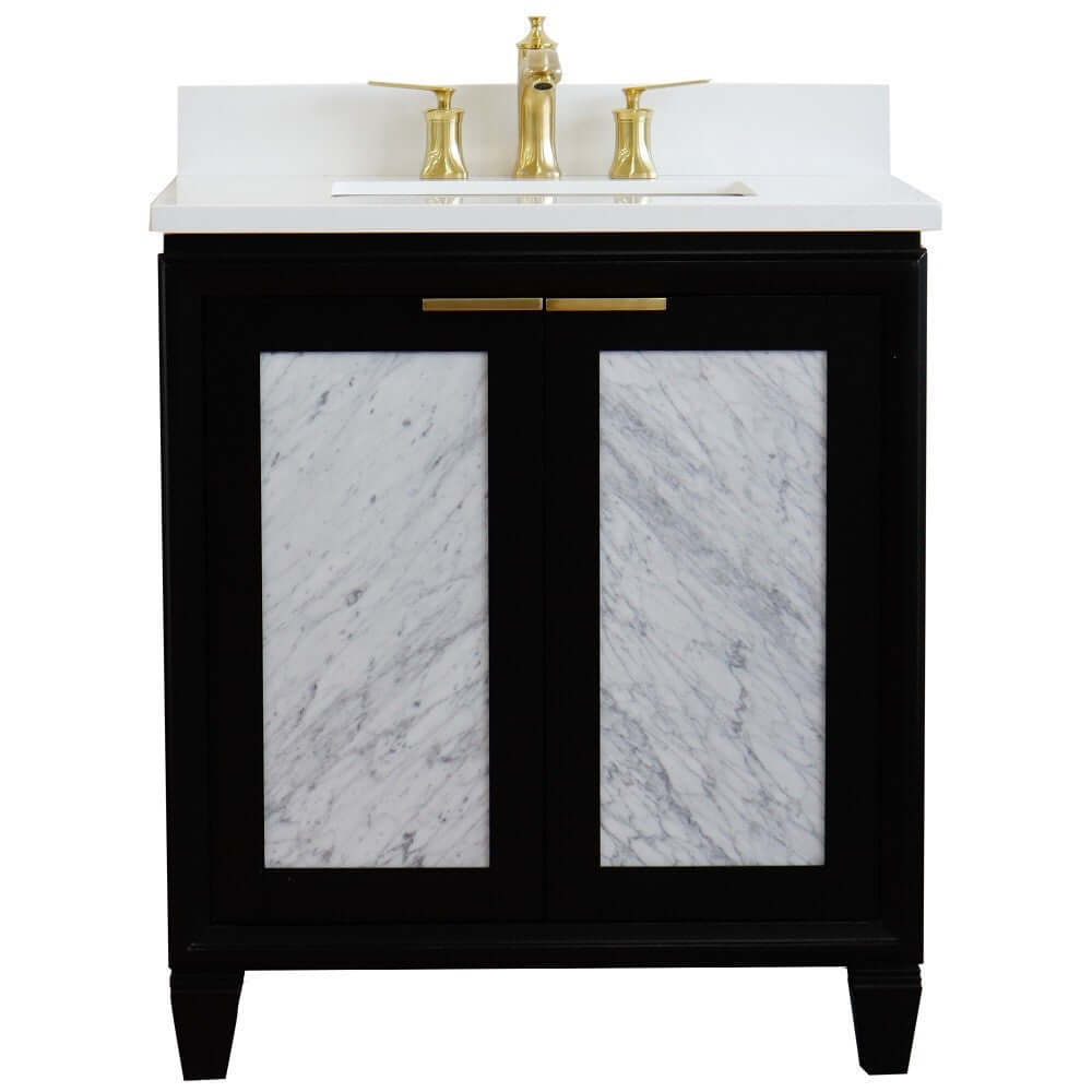 Bellaterra 31" Wood Single Vanity w/ Counter Top and Sink 400990-31-BL-WER