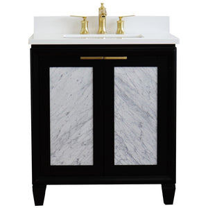 Bellaterra 31" Wood Single Vanity w/ Counter Top and Sink 400990-31-BL-WER