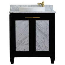 Load image into Gallery viewer, Bellaterra 31&quot; Wood Single Vanity w/ Counter Top and Sink 400990-31-BL-WMRD