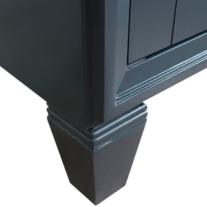 Bellaterra 400990-31-DG-BGO 31" Wood Single Vanity w/ Counter Top and Sink Dark Gray