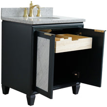 Load image into Gallery viewer, Bellaterra 400990-31-DG-GYO 31&quot; Wood Single Vanity w/ Counter Top and Sink Dark Gray