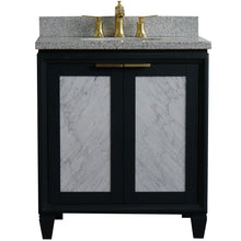 Load image into Gallery viewer, Bellaterra 400990-31-DG-GYO 31&quot; Wood Single Vanity w/ Counter Top and Sink Dark Gray