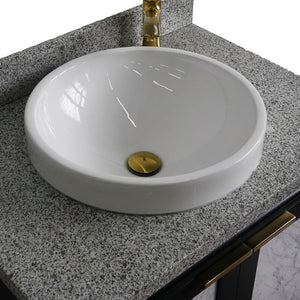 Bellaterra 400990-31-DG-GYRD 31" Wood Single Vanity w/ Counter Top and Sink Dark Gray