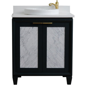 Bellaterra 400990-31-DG-WERD 31" Wood Single Vanity w/ Counter Top and Sink Dark Gray