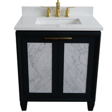 Load image into Gallery viewer, Bellaterra 400990-31-DG-WER 31&quot; Wood Single Vanity w/ Counter Top and Sink Dark Gray