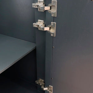 Bellaterra 42" Single Sink Vanity - Cabinet Only 400990-42L, Dark Gray / Left Door, Inside