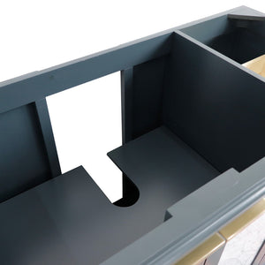 Bellaterra 42" Single Sink Vanity - Cabinet Only 400990-42L, Dark Gray / Left Door, Inside Top